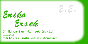 eniko ersek business card